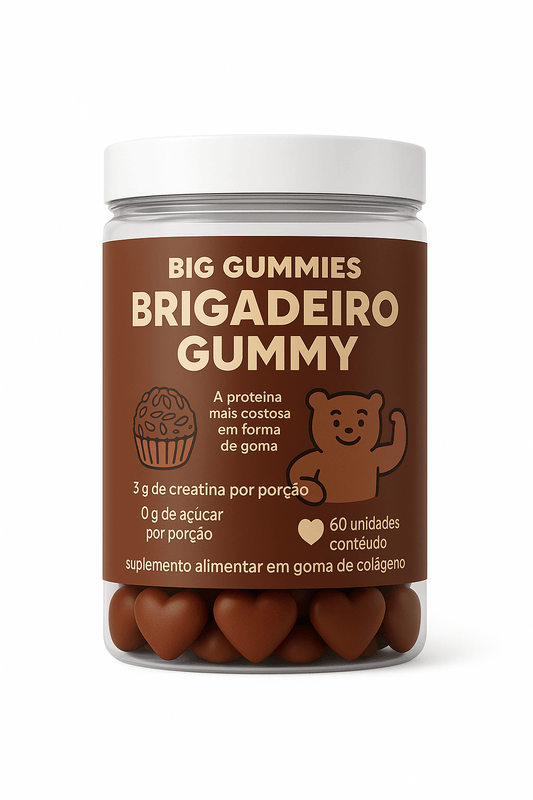 Gummy Creatina Brigadeiro 60 gummies - BIG GUMMIES