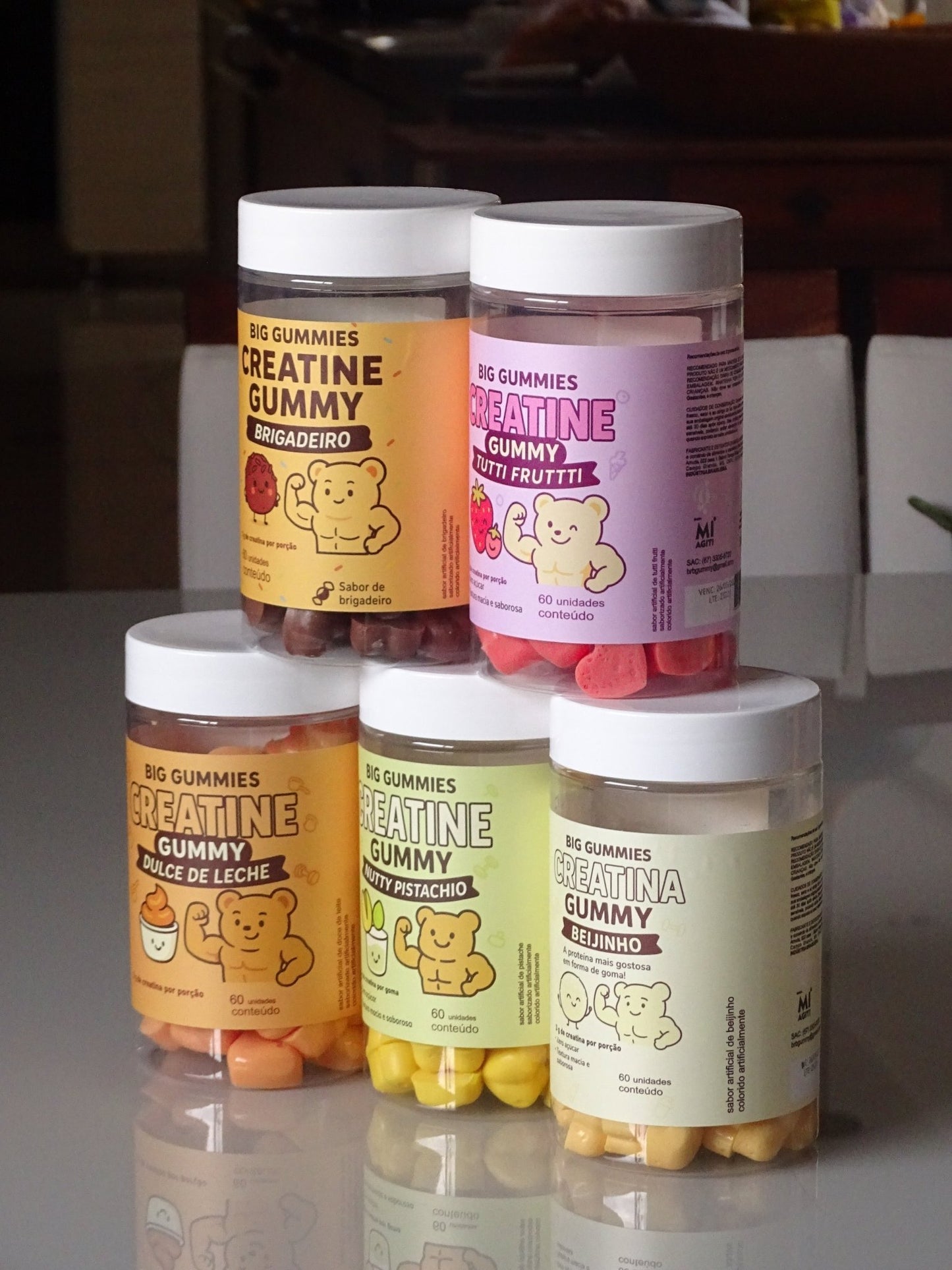 Gummy Creatina Pistache 60 gummies - BIG GUMMIES
