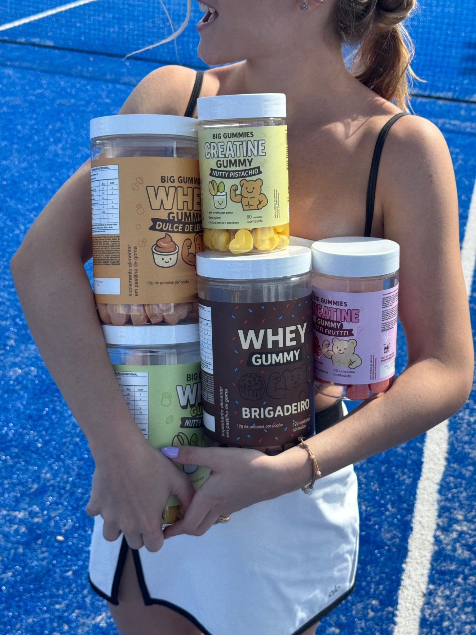 Gummy Whey ( Morango Cremoso ) 120 gummies - BIG GUMMIES