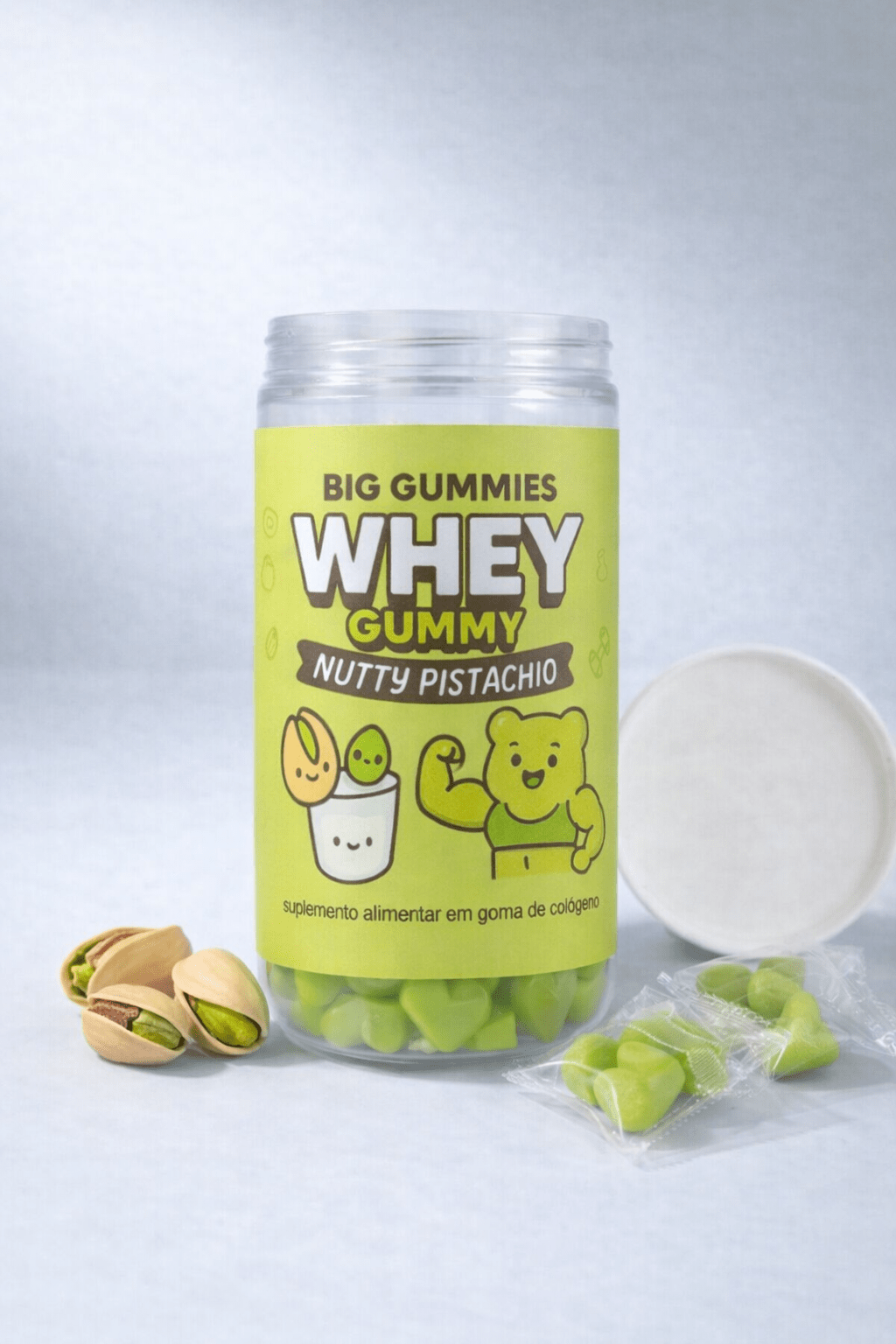 Gummy Whey Pistache 120 gummies - BIG GUMMIES